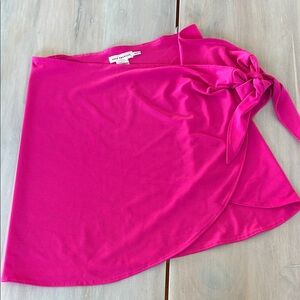 NWOT Good American Swim Coverup Skirt, Short Sarong